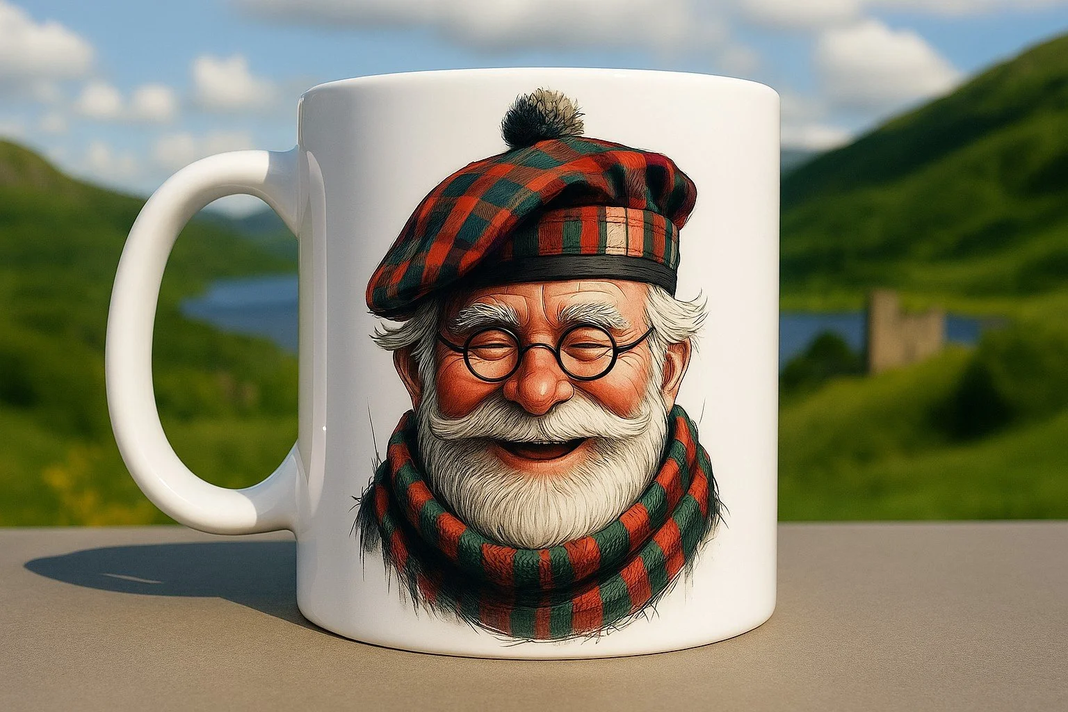 Scottish Dialect Mug - "Lang May Yer Lum Reek" - Choice of Graphic and Phrase