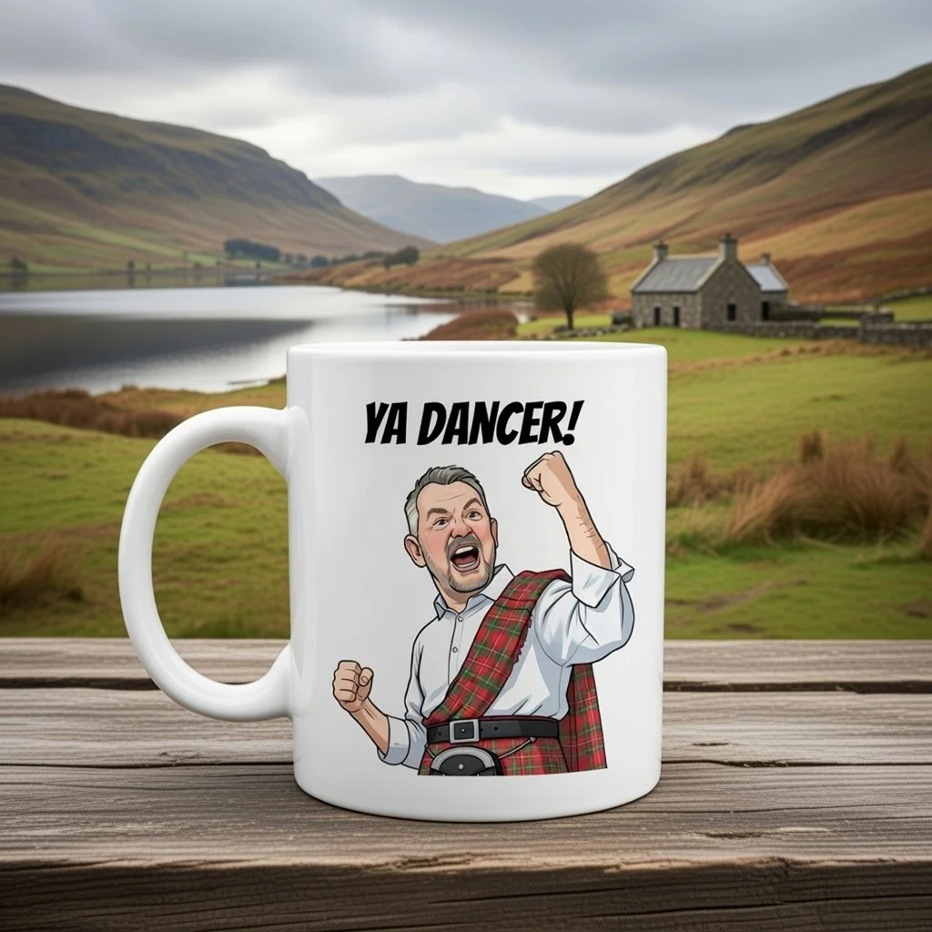 Scottish Dialect Mug - "Ya Dancer!"