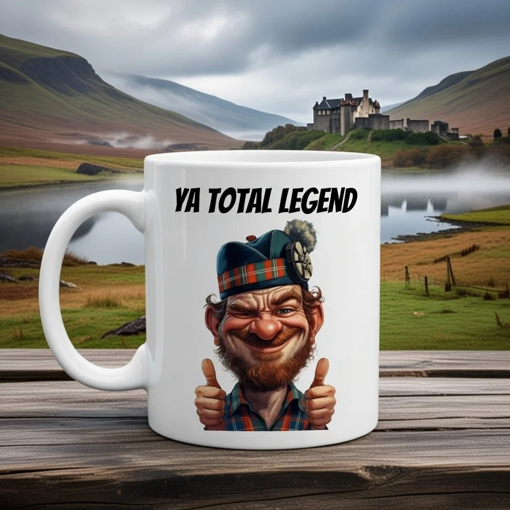 Scottish Dialect Mug - "Ya Total Legend"