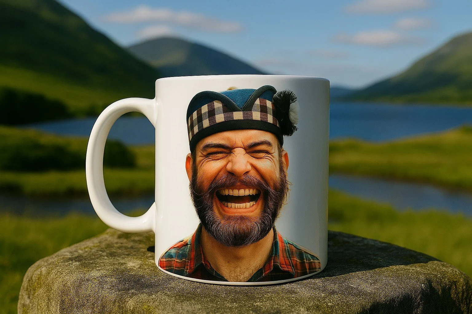 Scottish "Gie it laldy!" Mugs – Choose Your Phrase – Name or Graphic