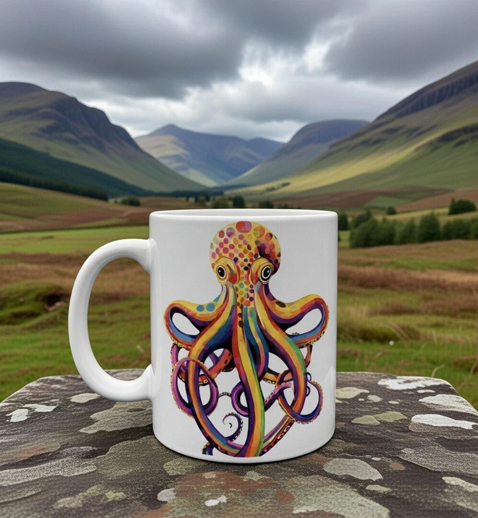 🐙 The “Deep Thinker” Octopus Mug