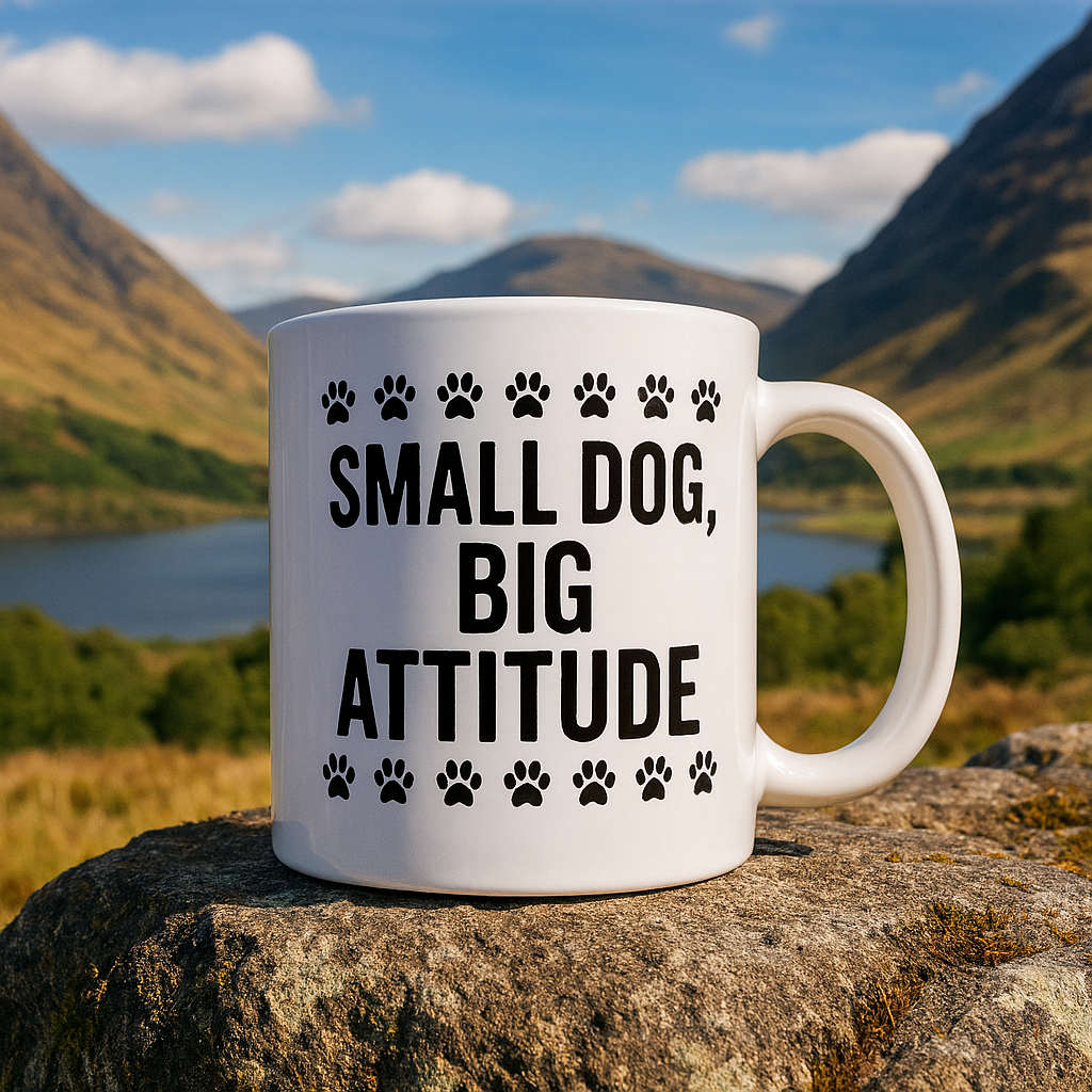 "Small dog, big attitude" + Choice of Image