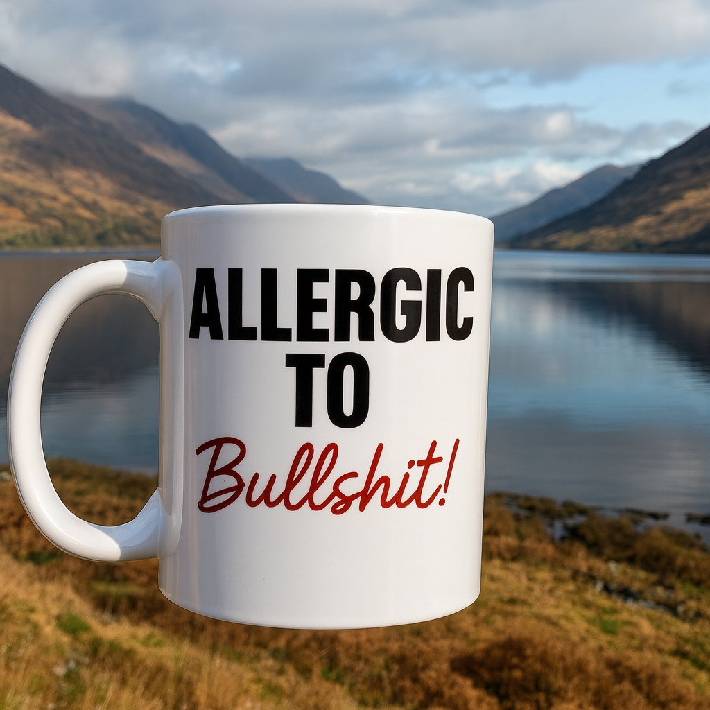 Humour Mug - Allergic to Bullshit