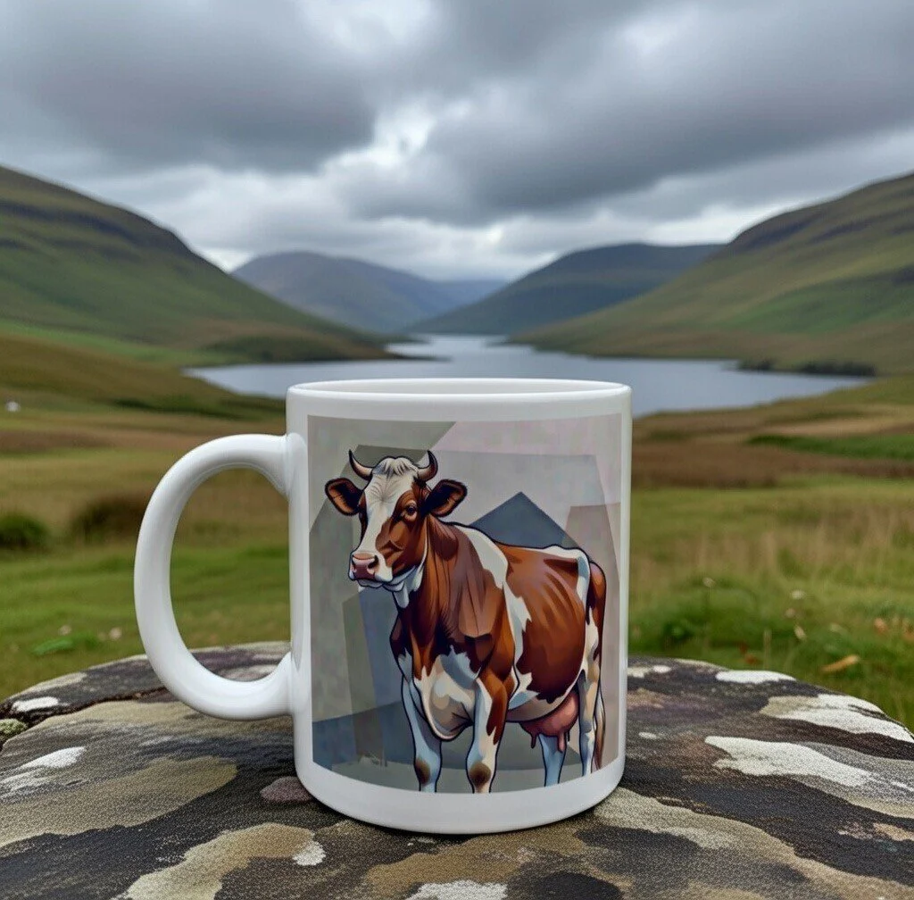 Cheery Brown Cow Mug 🐄☕
