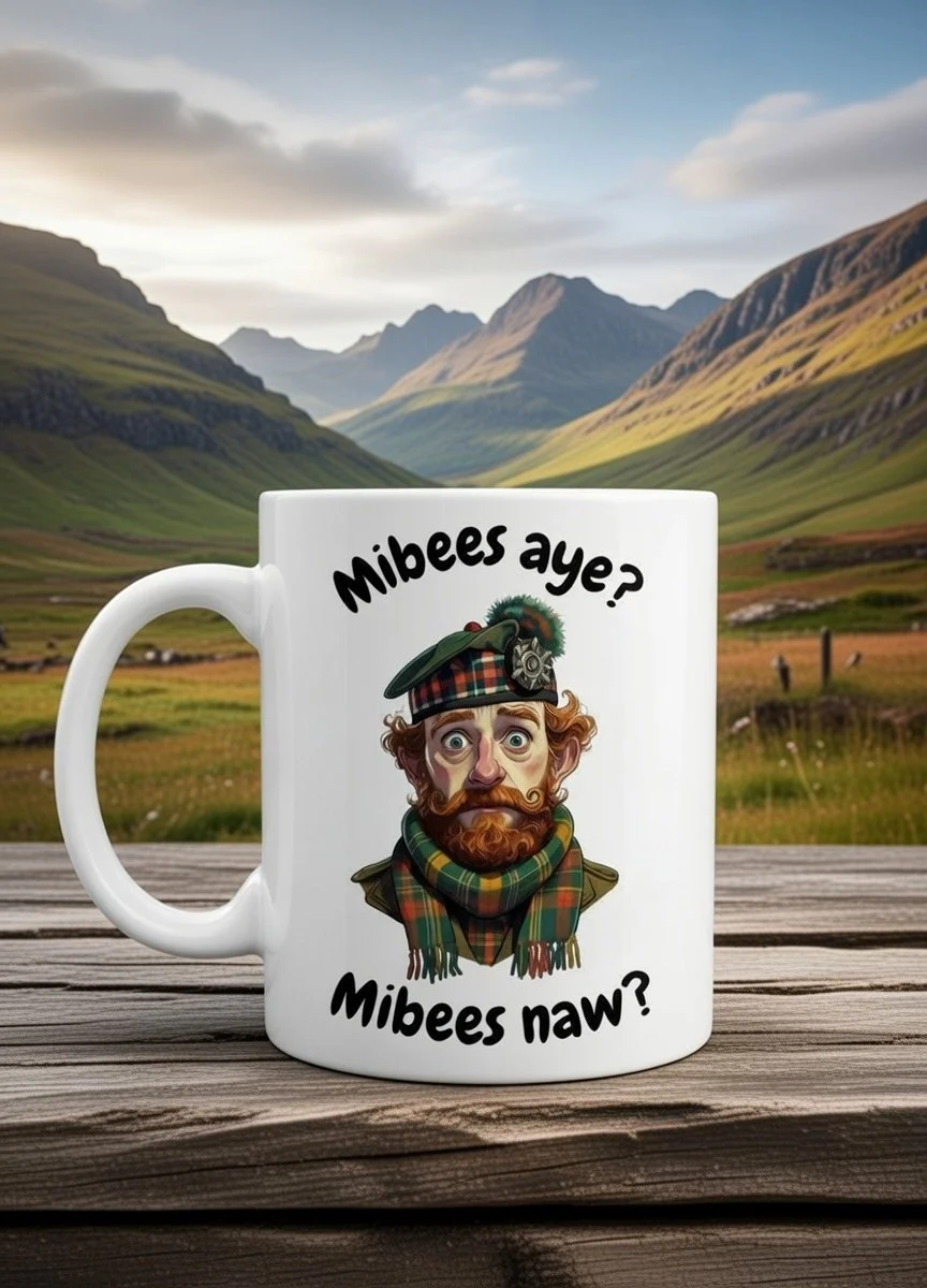 Scottish Dialect Mug -  “Mibees Aye, Mibees Naw”
