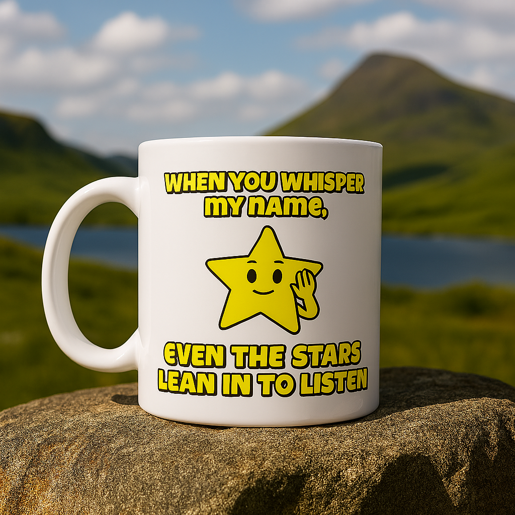 When you whisper my name, even the stars lean in to listen