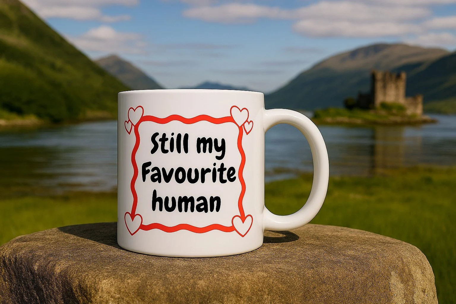 Valentines Mug - "Still my favourite human" + Choice of second image