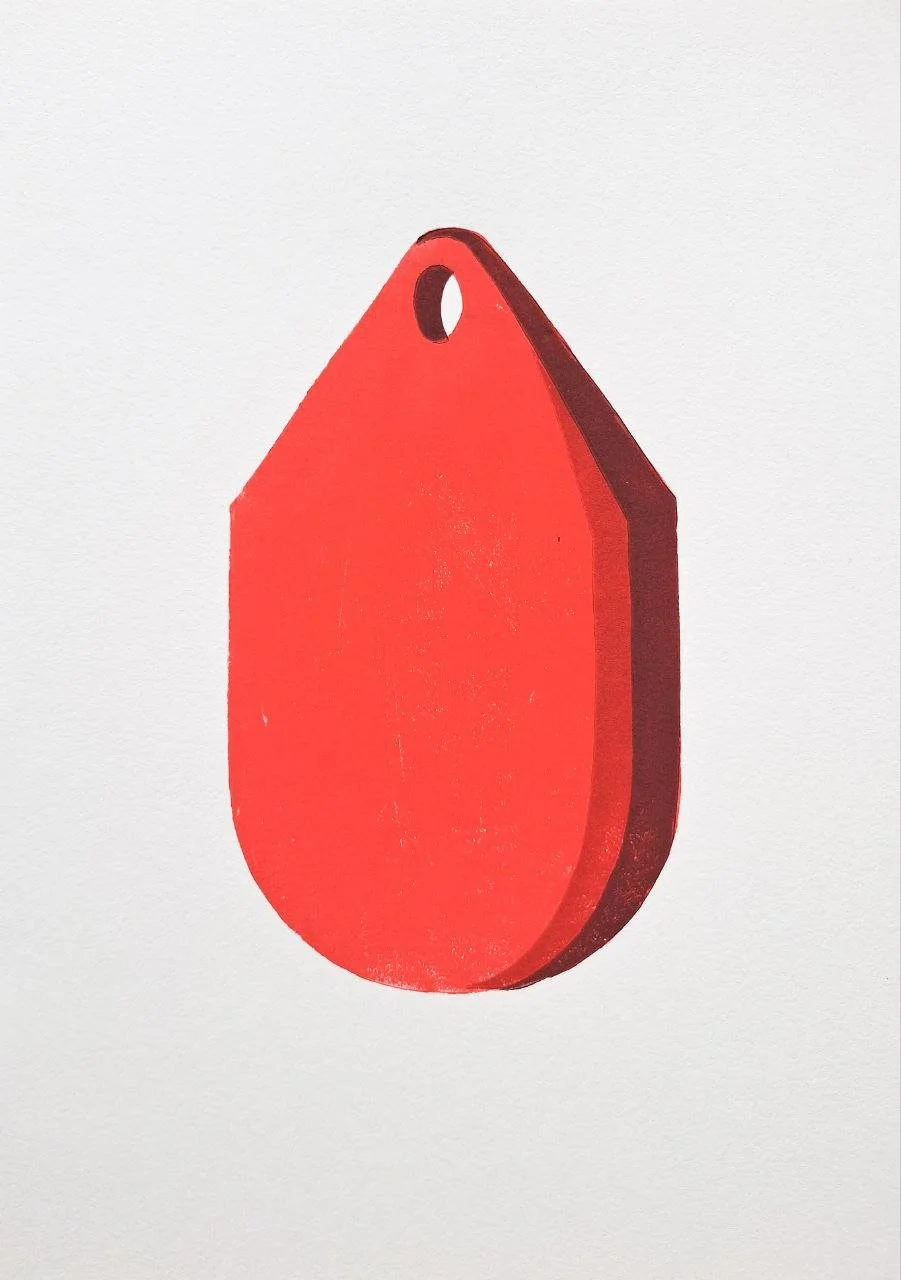 "Boje" / 3C-Linoldruck / 24 cm X 34 cm / 2026