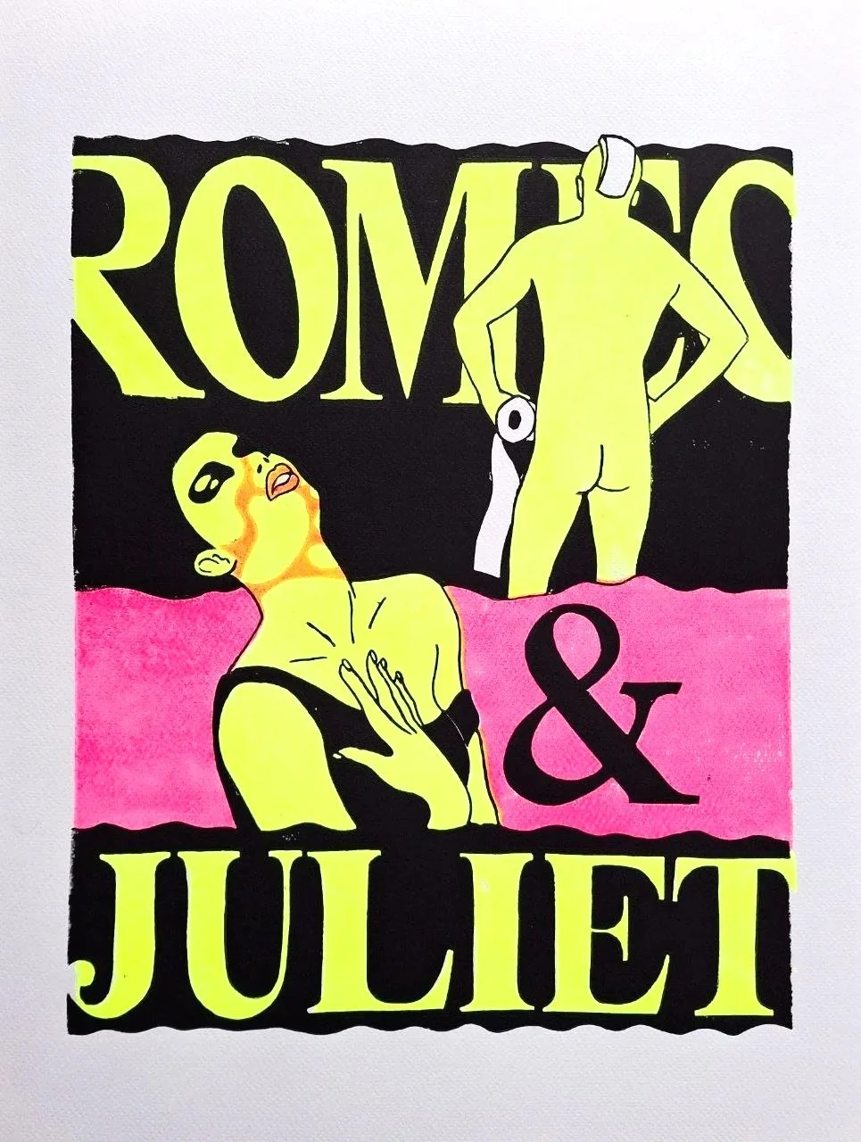 "Romeo & Juliet" / 3C-Linoldruck / 36 cm x 48 cm / 2026