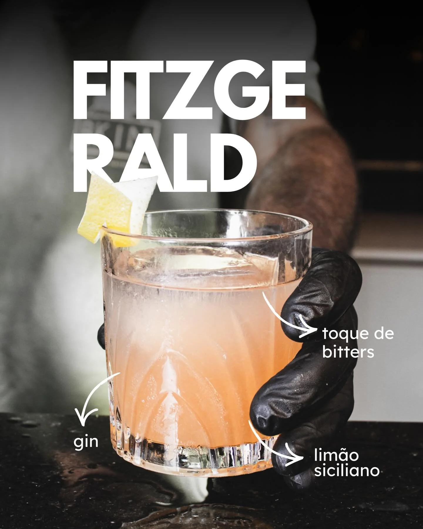 J&aacute; estamos avistando a sexta-feira! ✨
E se voc&ecirc; quer se distrair da rotina da semana que tal um drink c&iacute;trico, refrescante e com aquele toque de bitters que faz toda a diferen&ccedil;a? O Fitzgerald aqui do BKIN &eacute; o drink q