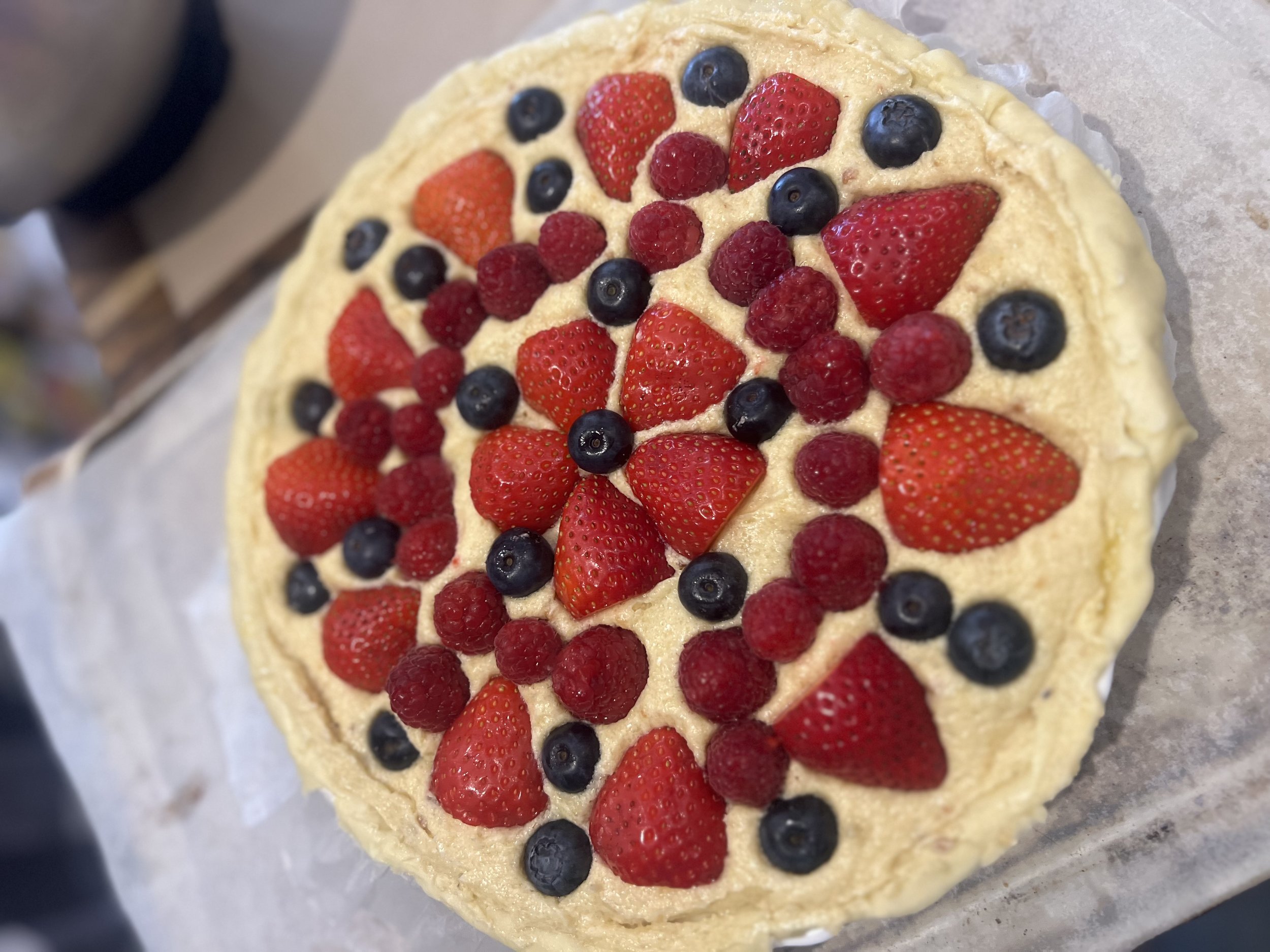 Large Frangipan Fruit Tart