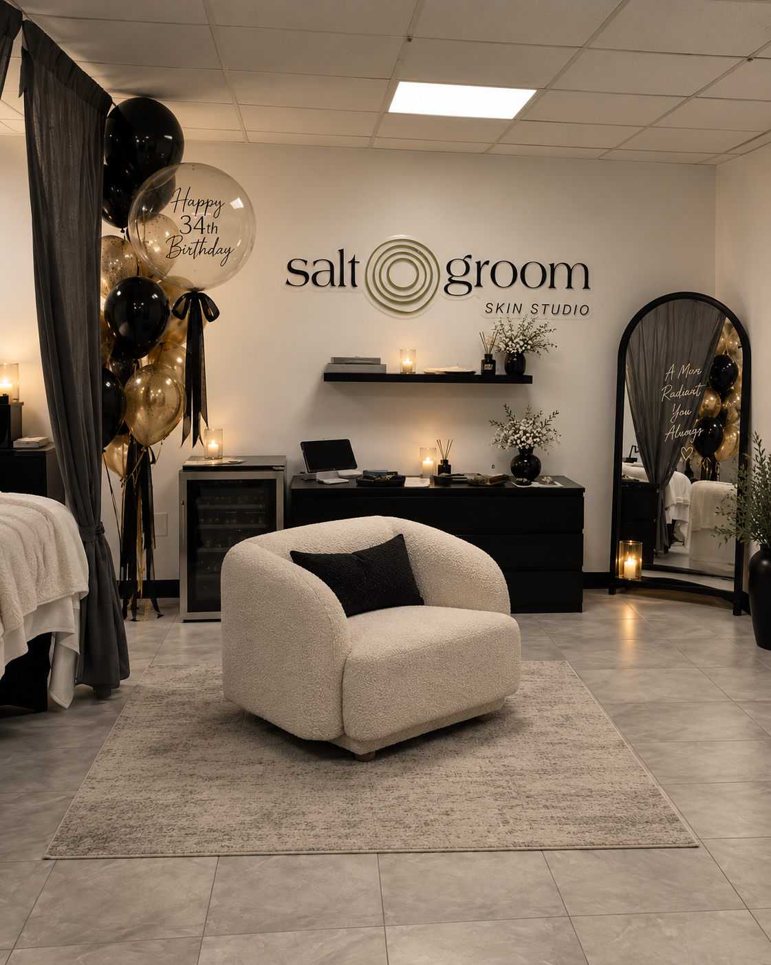 Birthday Reset experience at Salt & Groom Skin Studio in Tampa