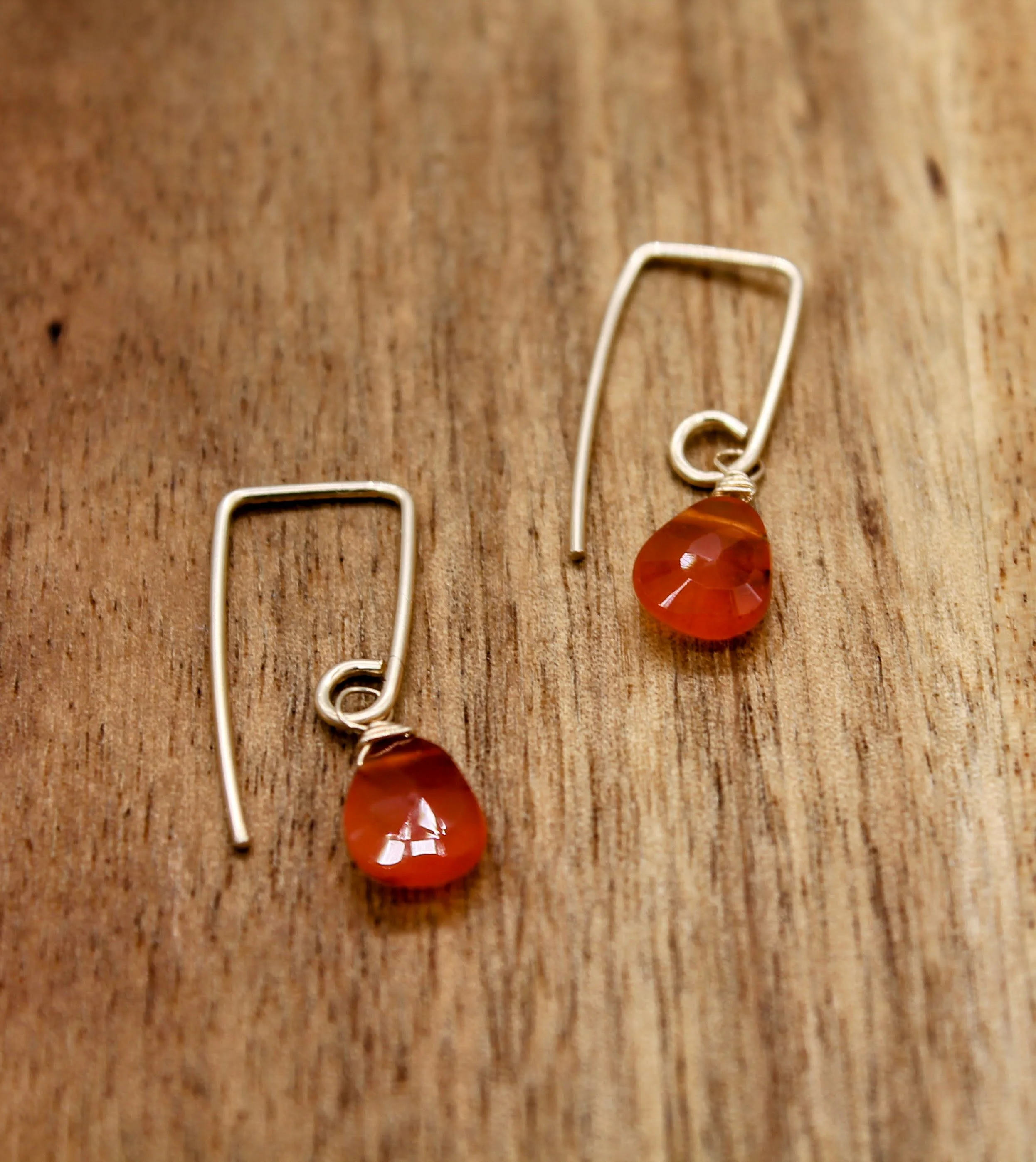 Carnelian Drop Earrings