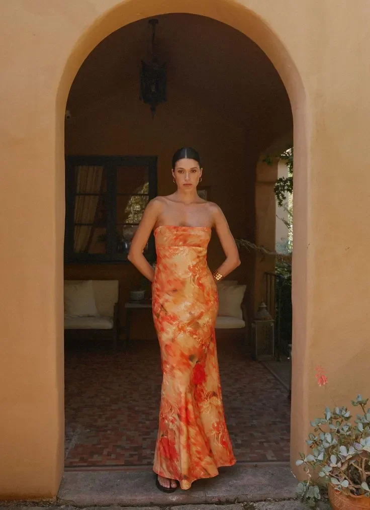 Carmen Maxi Dress - Sunset Floral.webp