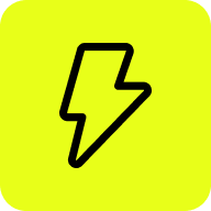 Icon of three horizontal sliders or controls on a yellow background.