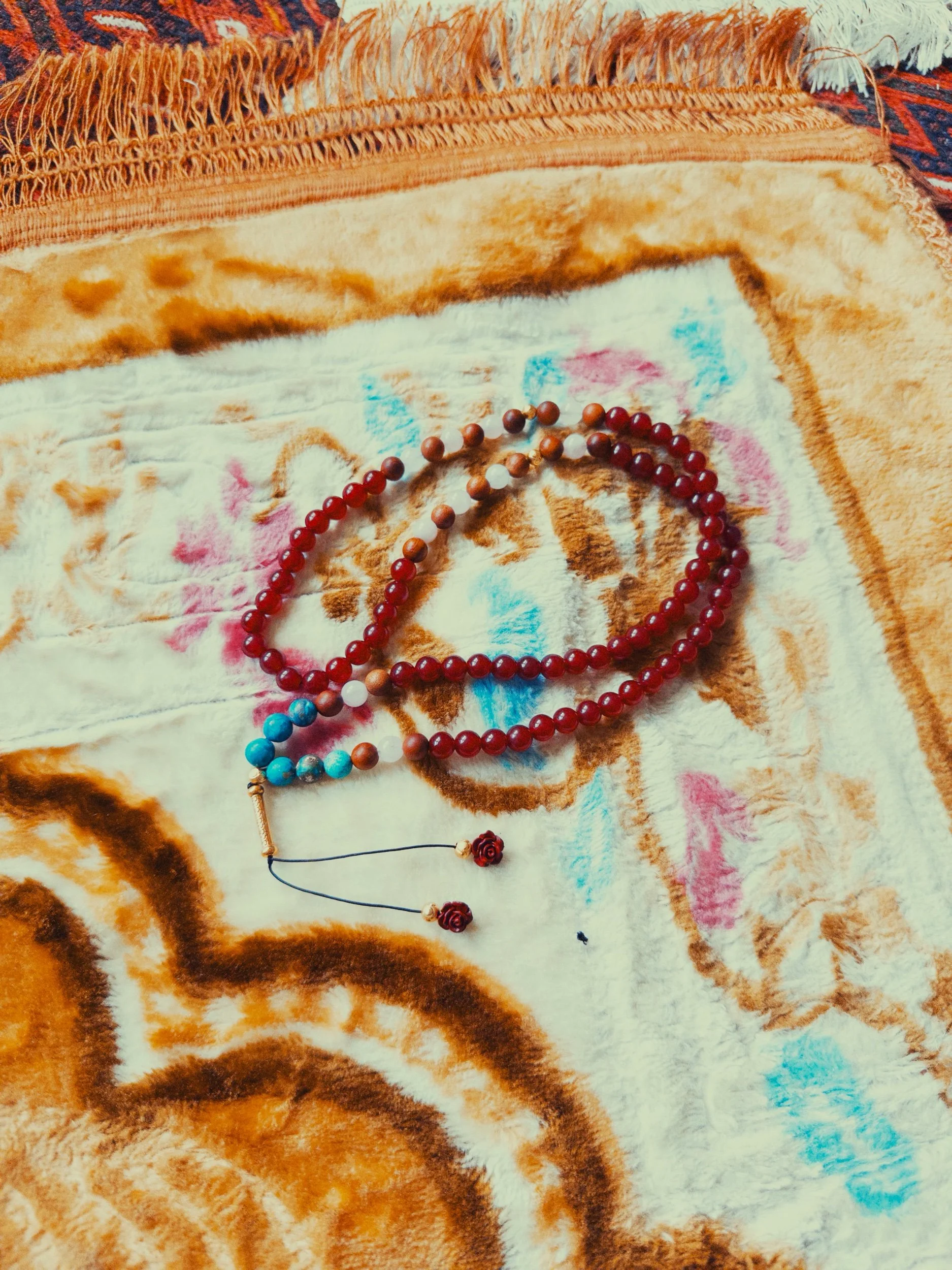 The Heartmate Tasbih: Garden Of Love Edition. 99 Bead Tasbih. Handmade, Natural Stones. Inspired By Maulana Rumi.