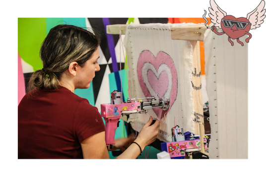 Galentine’s Tufting