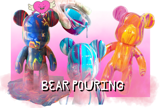 Bear Paint Pouring