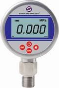 Digital pressure gauge displaying 0.000 MPa