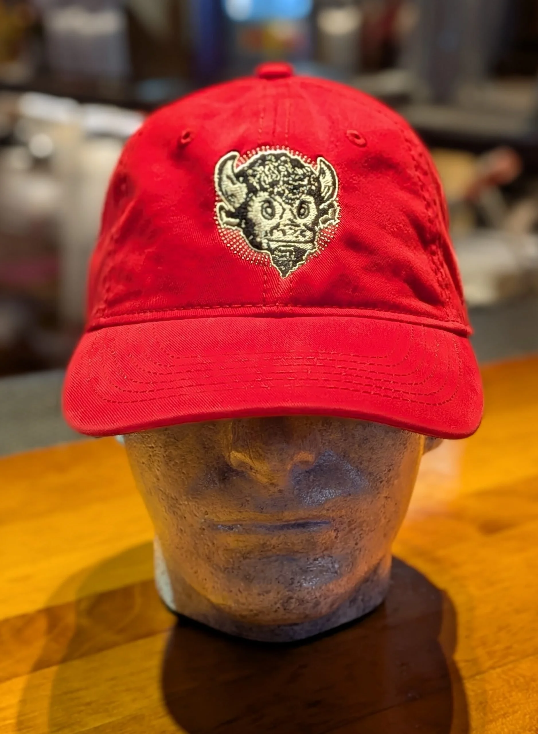 Nick’s Bison Ballcap – Crimson