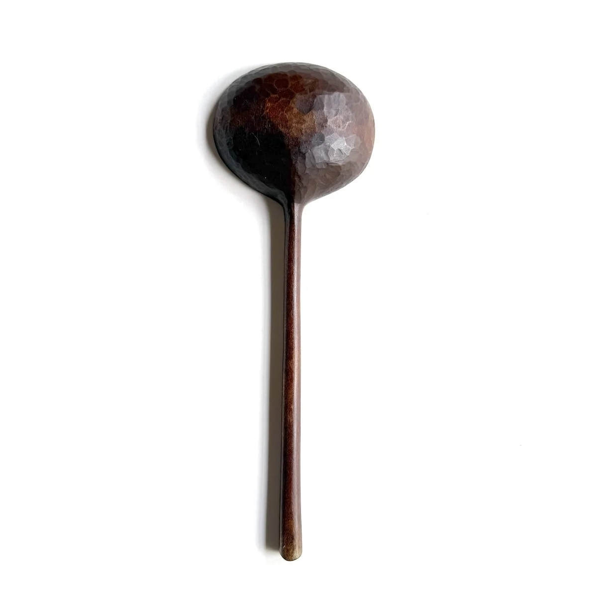 Hand Carved Ebonised Sycamore Serving Spoon | Hand Carved Wooden Spoon