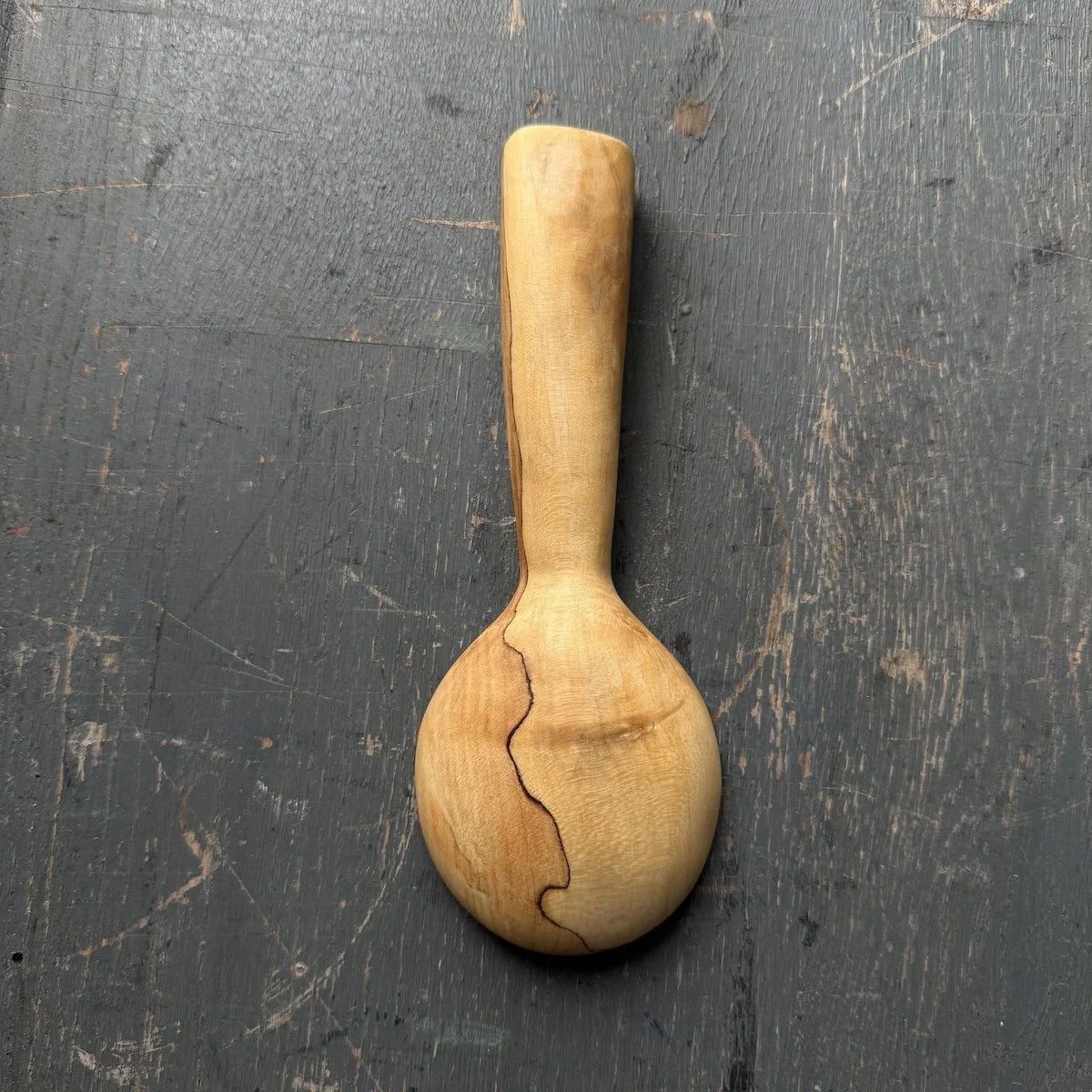Hand Carved Spalted Beech Scoop | Handmade Wooden Spoons, Scoops & Spatulas