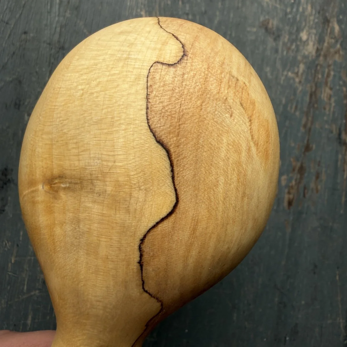 Hand Carved Spalted Beech Scoop | Handmade Wooden Spoons, Scoops & Spatulas