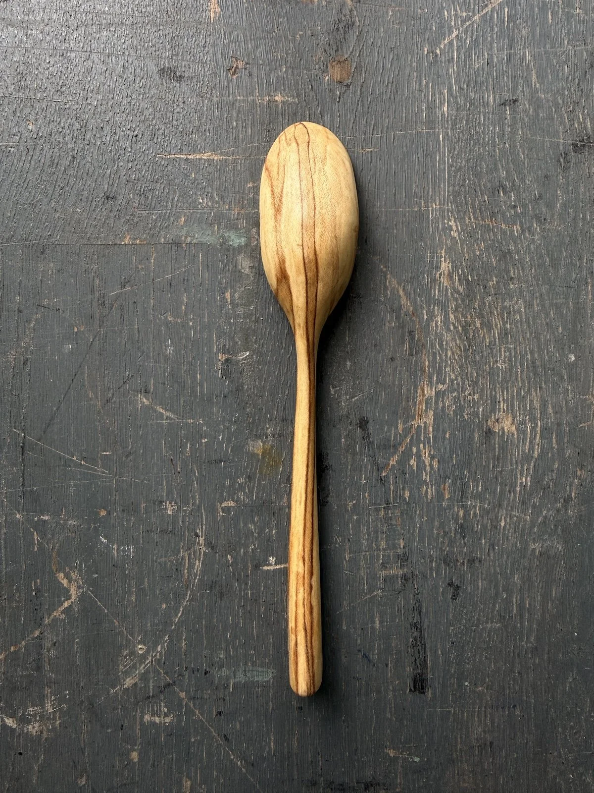 Hand carved wooden spoon made from fallen spalted beech | Hand Carved Wooden Spoon UK