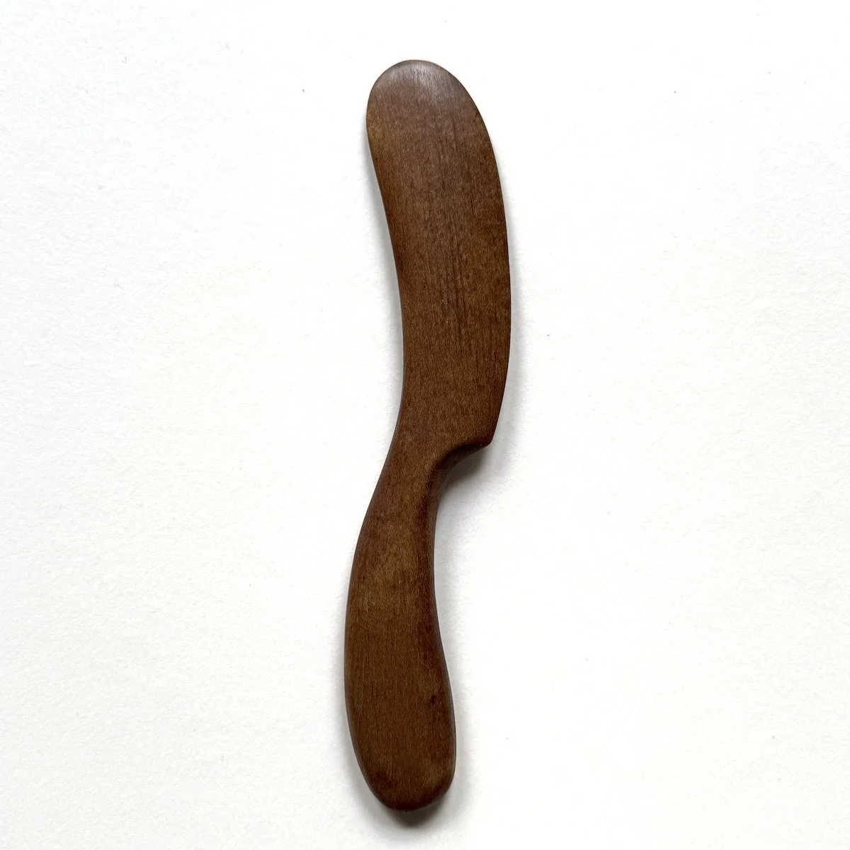 Hand Carved Ebonised Sycamore Spreader | Handmade Wooden Spoons & Utensils