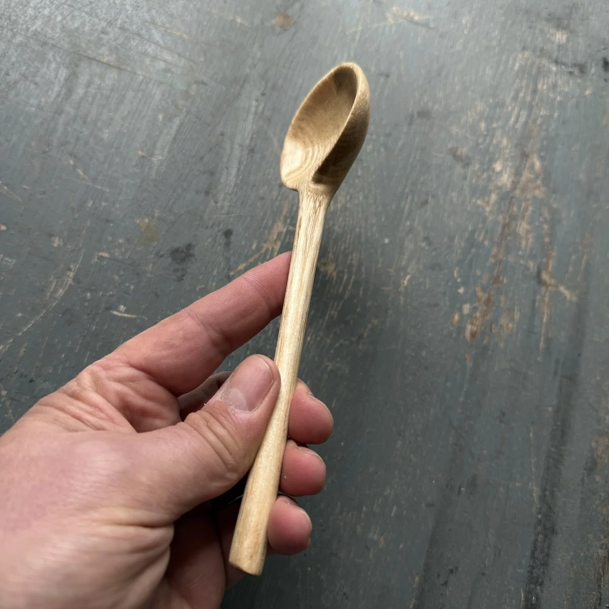 Hand Carved Silver Birch Small Serving Spoon | Handmade Wooden Spoon