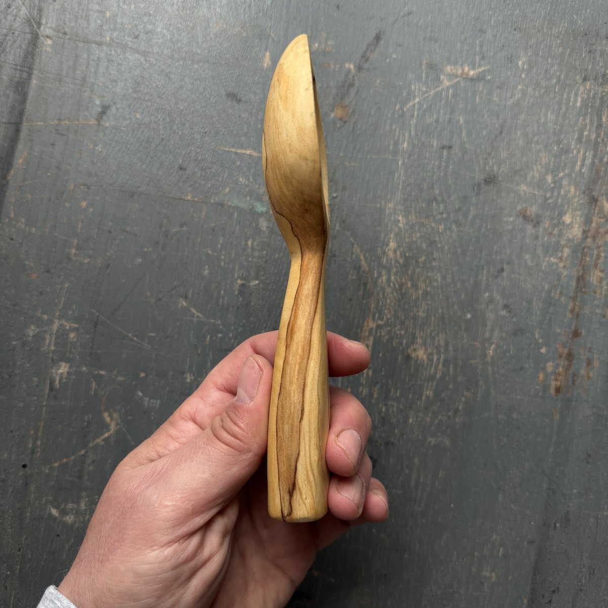 Hand Carved Spalted Beech Scoop | Handmade Wooden Spoons, Scoops & Spatulas