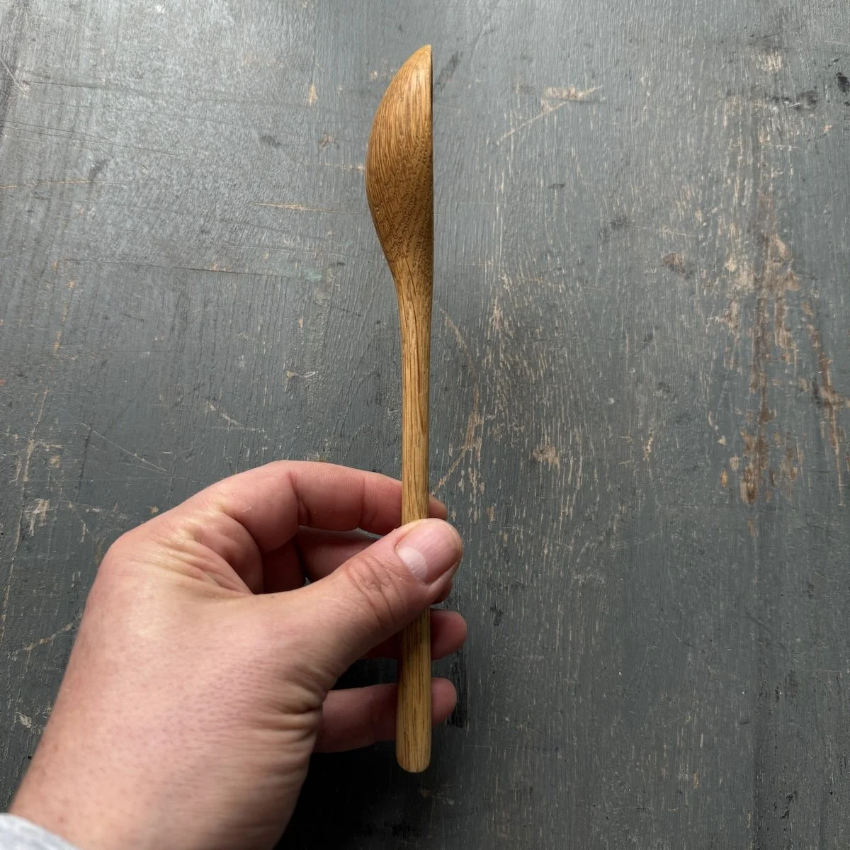 Hand Carved Oak Spoon made from recycled oak | Hand Carved Wooden Spoon