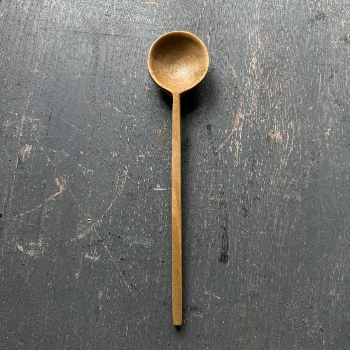 Long Tulipwood Condiment Spoon