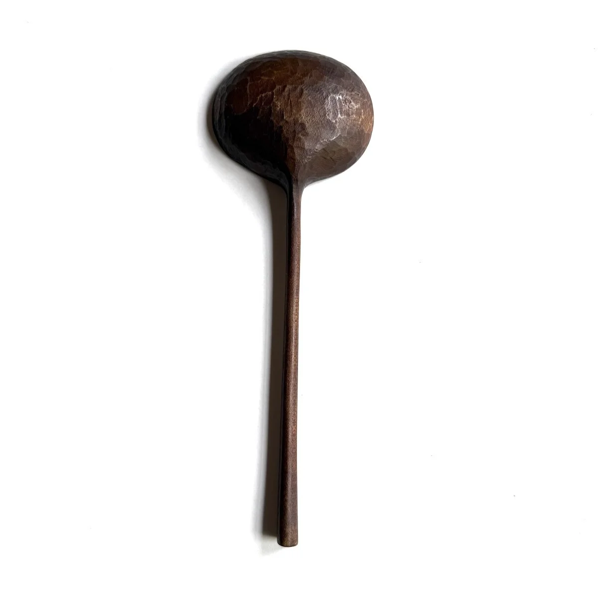 Hand Carved Ebonised Sycamore Serving Spoon | Handmade Spoons