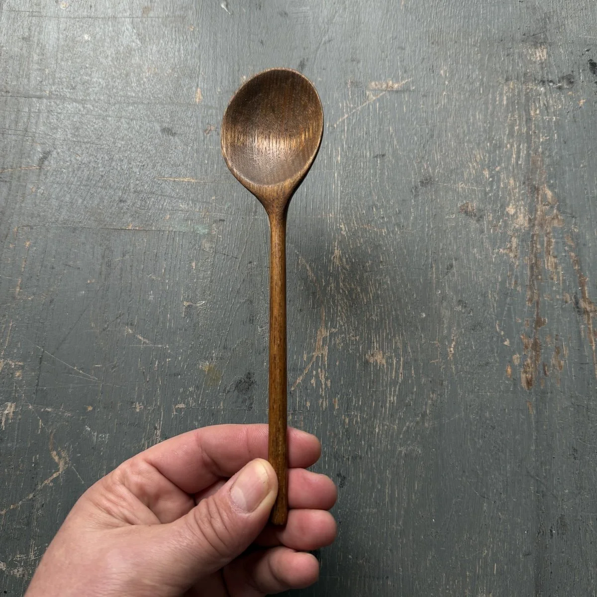Ebonised birch spoon made from fallen wood | Hand Carved Wooden Spoon