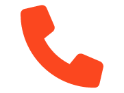 Red telephone receiver icon