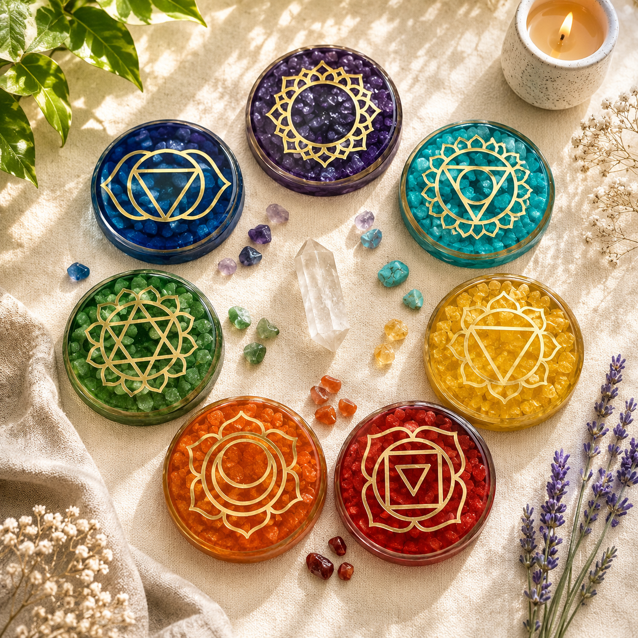 Chakra Altar Resonance Stones