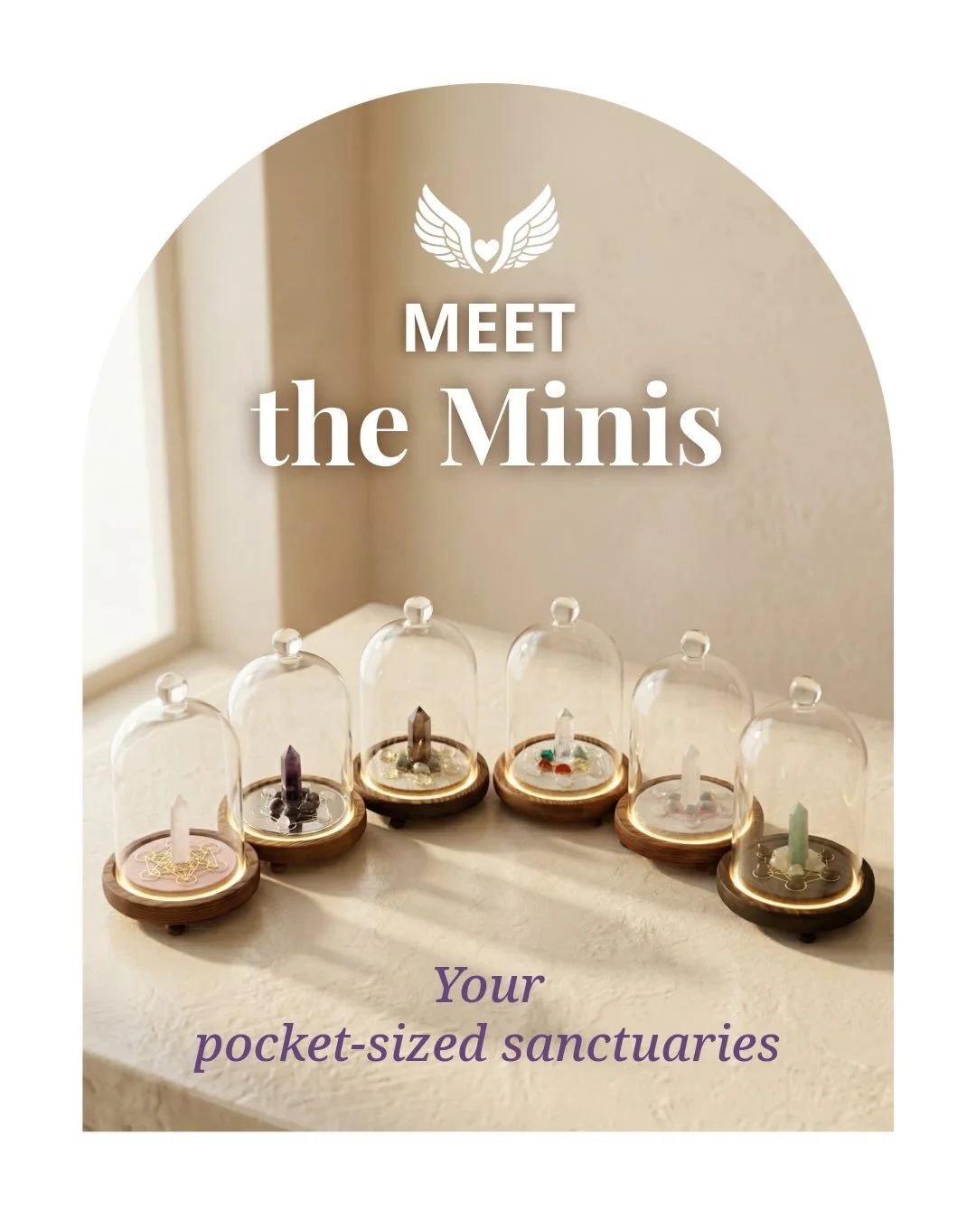 Meet the Minis
A collection of pocket‑sized sanctuaries, each designed to hold a different intention.
Which one is calling you? Available in the shop #SanctuaryMiniGrids #CrystalGridArt #IntentionalDesign #MindfulDecor #EnergyArt