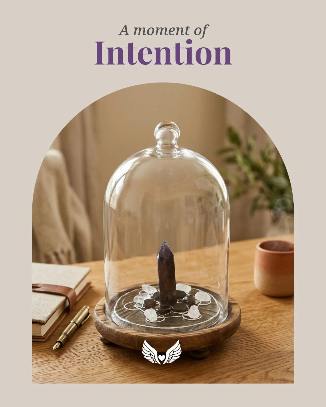 Your sanctuary doesn&rsquo;t have to be big.
Sometimes it&rsquo;s a corner of your desk, a bedside moment, a quiet breath before the day begins.
The Minis were created for these small, sacred pauses &mdash; a reminder of your intention, right where y