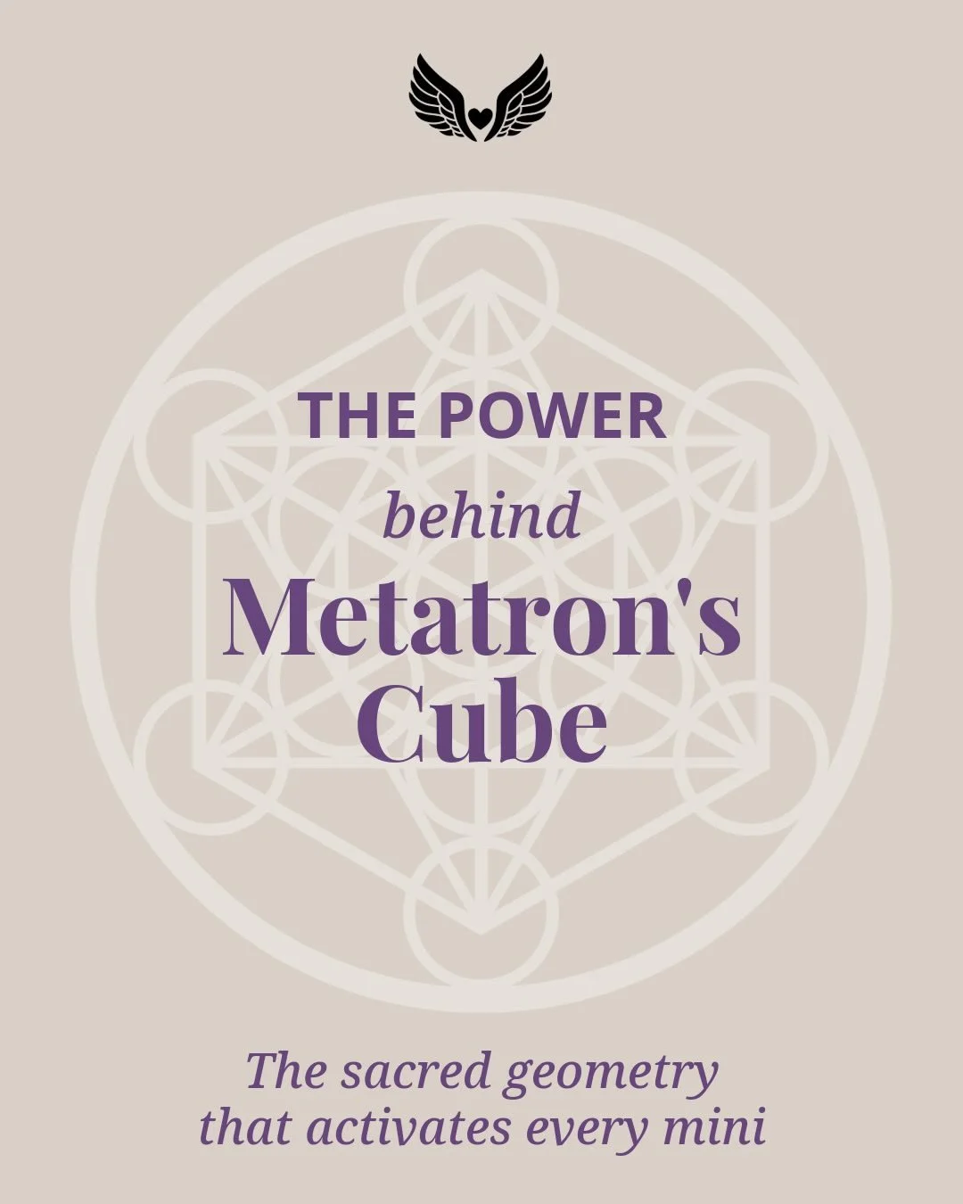 Metatron&rsquo;s Cube is the heart of every mini.
This sacred geometry holds the blueprint of creation &mdash; the flow, the balance, the expansion.
It&rsquo;s the foundation that amplifies each intention, guiding energy from the center outward with 