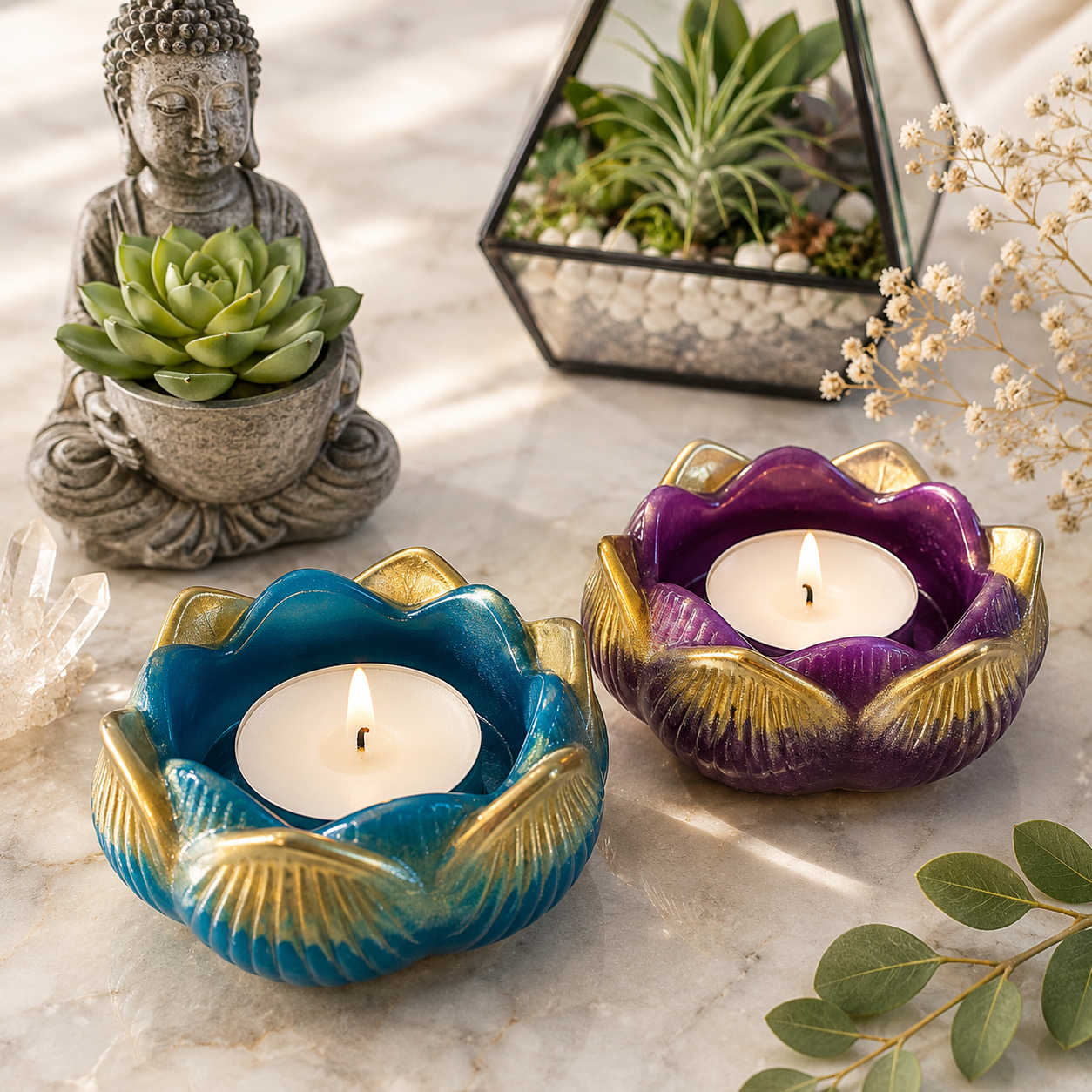 Lotus Tea Light Holder