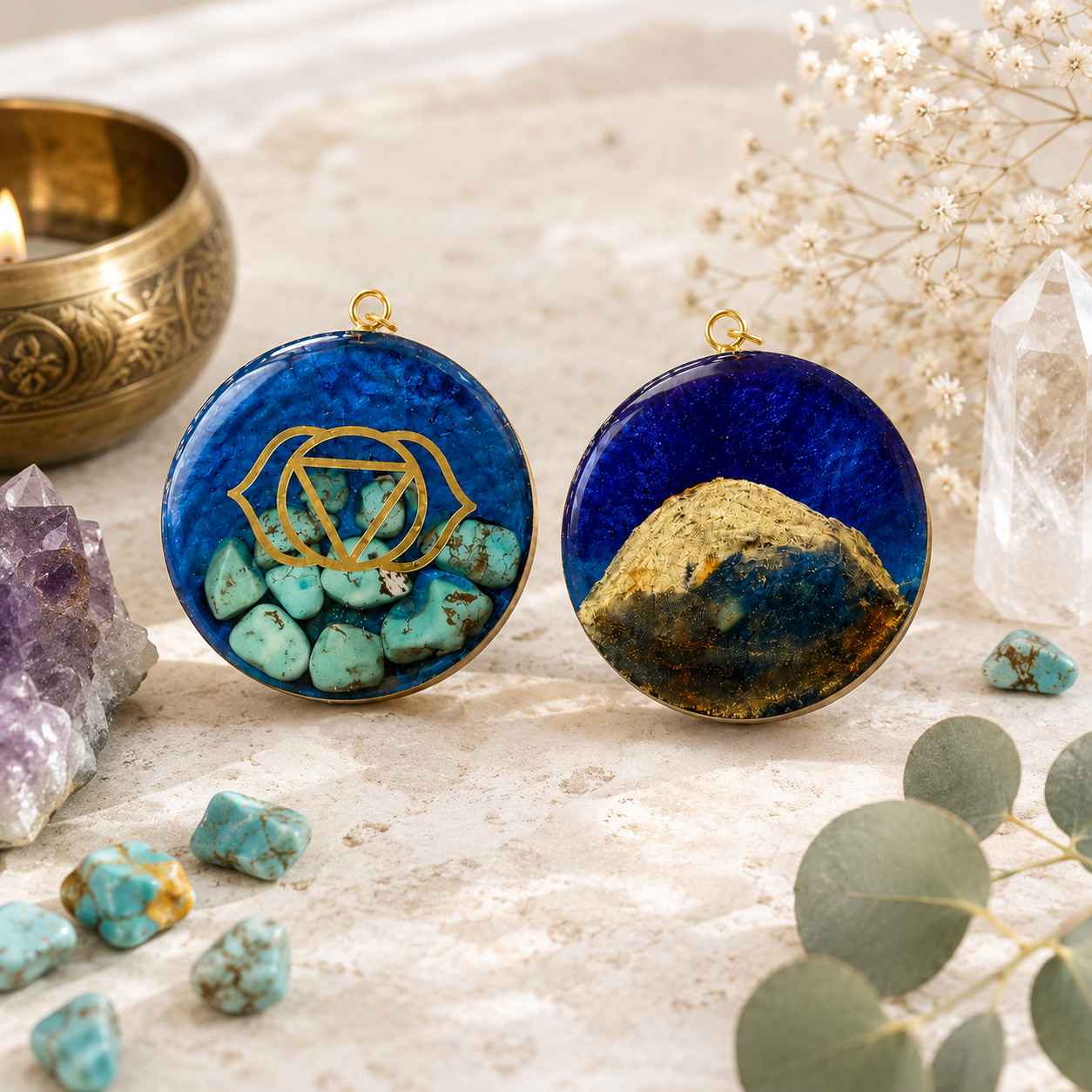 Third Eye Resin Amulet