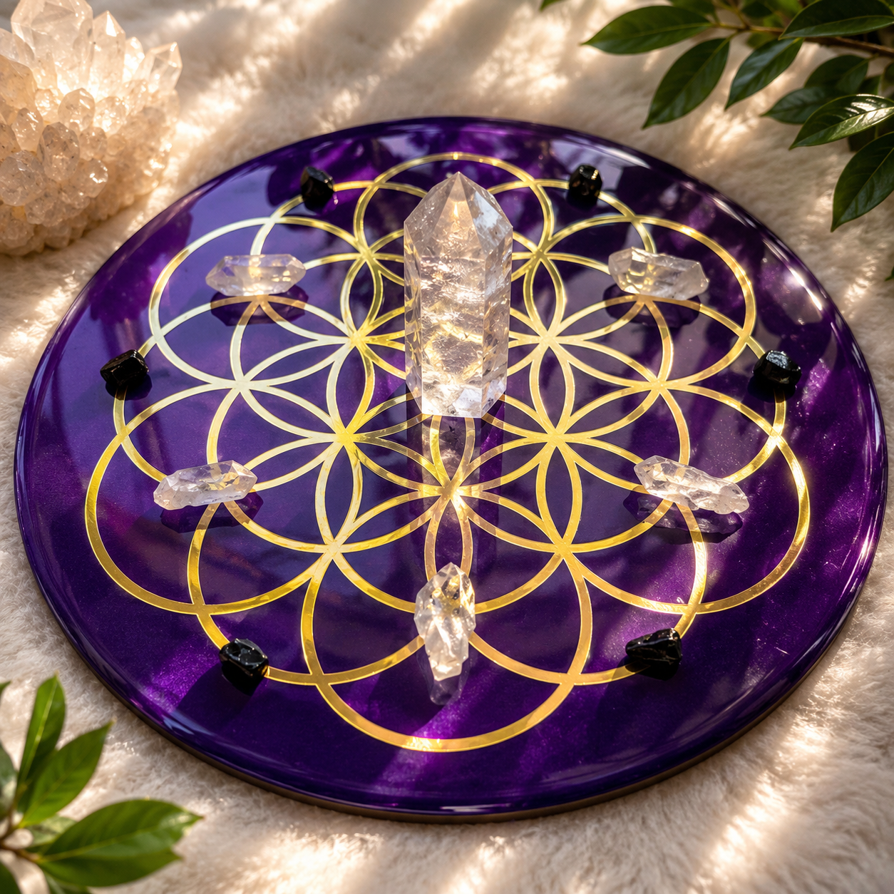 Sacred Geometry Crystal Grid Base