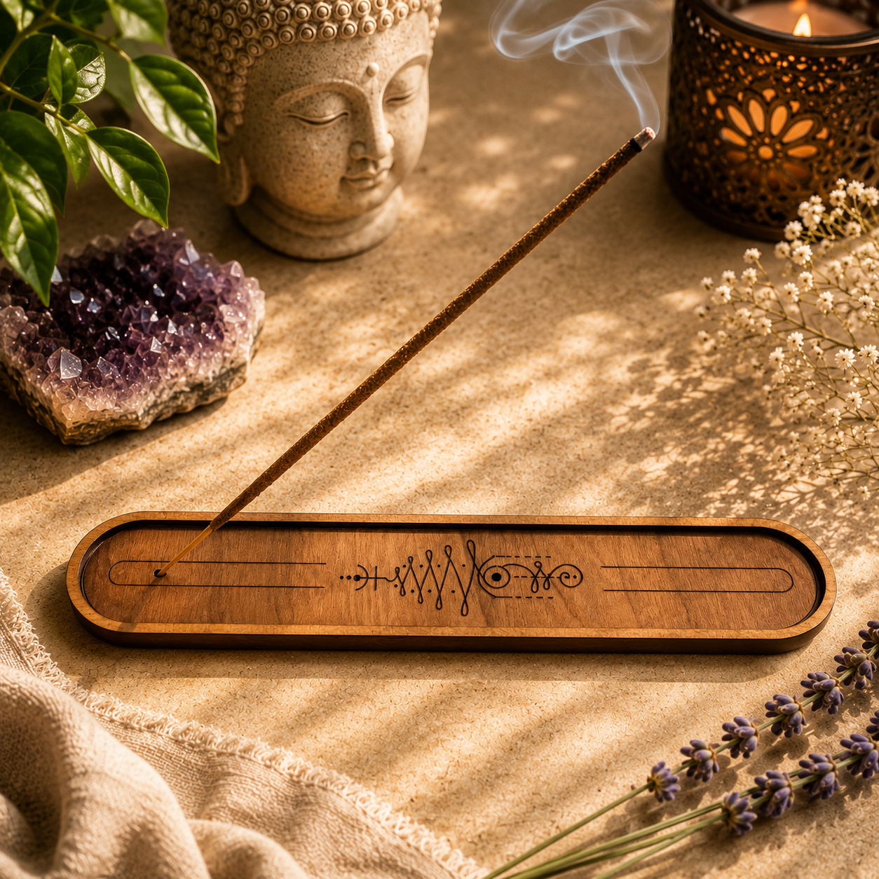 Unalome Incense Holder