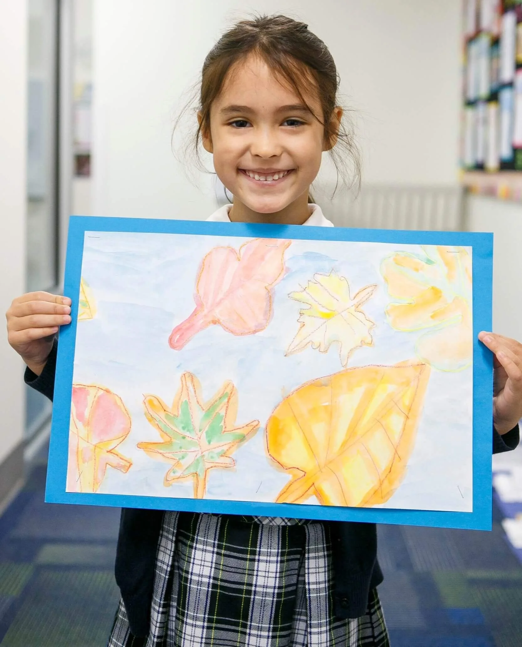 Student artwork on display at Cornerstone Christian Academy