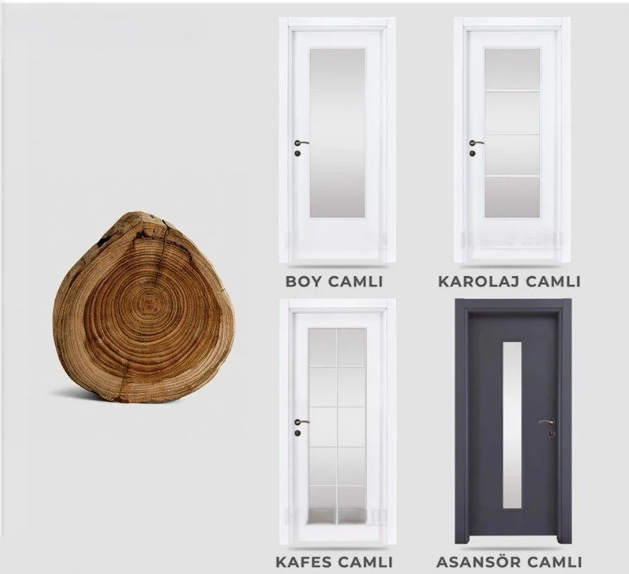 Lacquered & PVC Interior Doors with Window