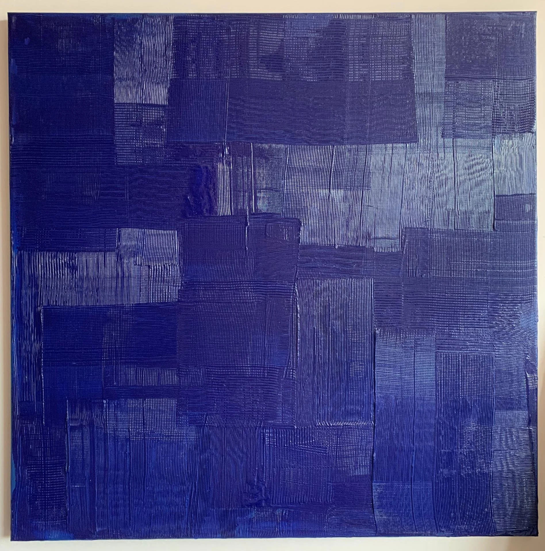 Azure Tranquility Abstract Canvas