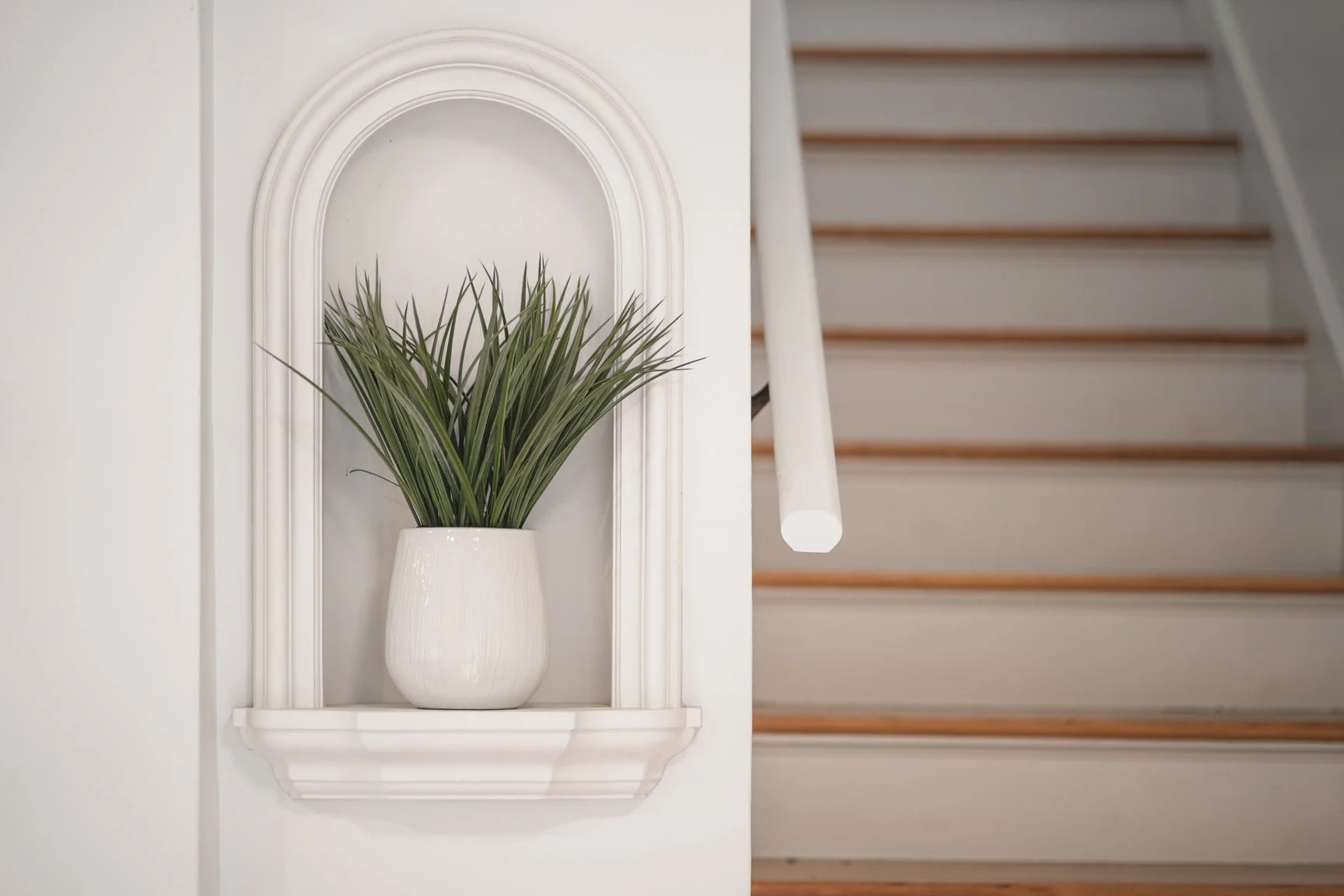 Cape Cod Revival home Portland staging by Agape Home Co