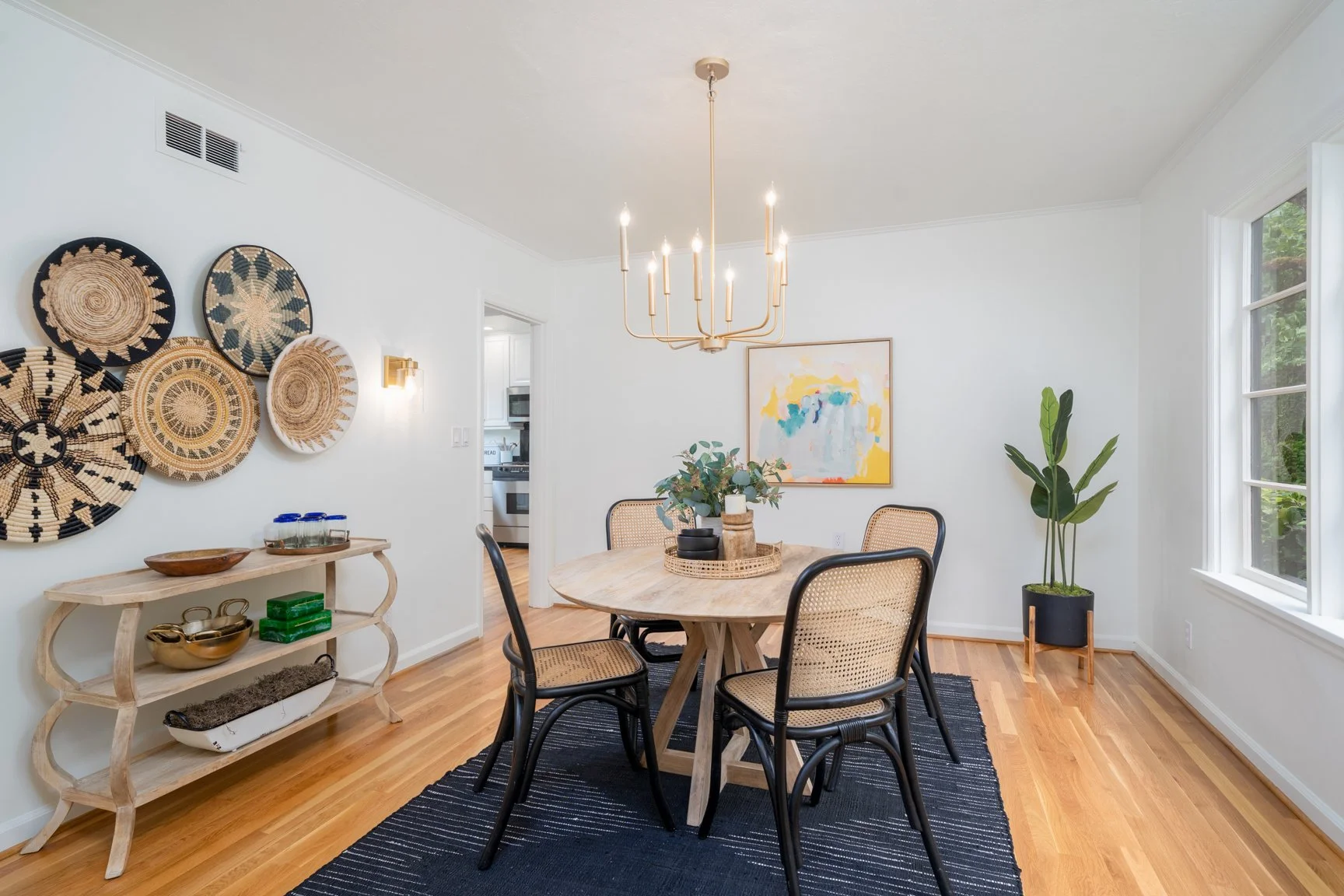 Cape Cod Revival home Portland staging by Agape Home Co