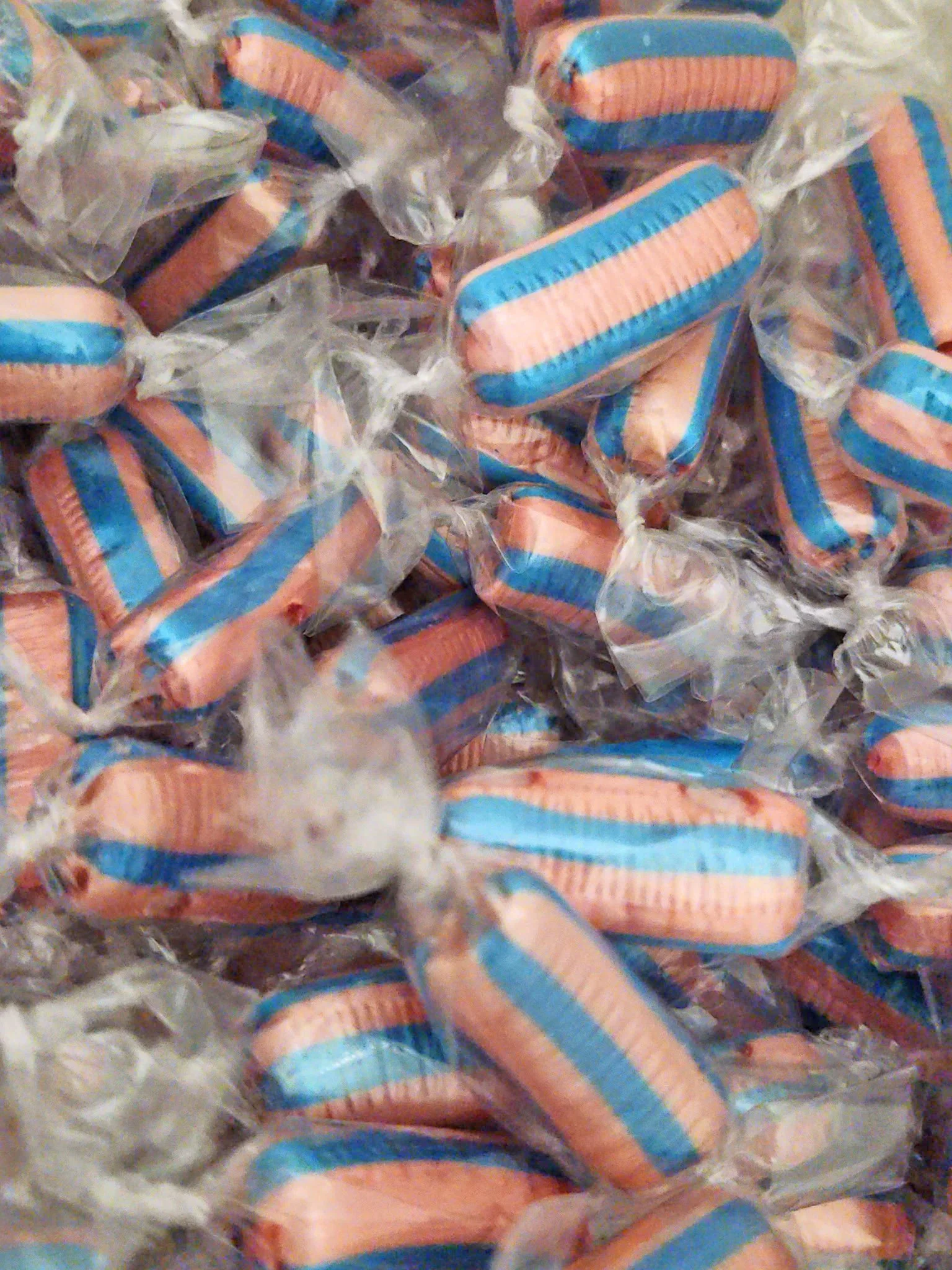 Cotton Candy Hard Candy Drop Twists